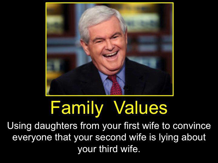 Gingrich Family Values