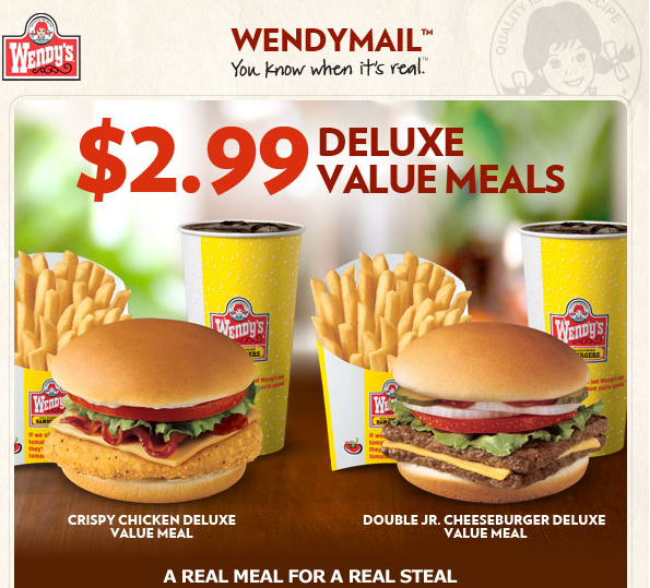 2.99 DELUXE VALUE MEALS